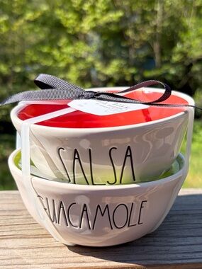 Rae Dunn Salsa & Guacamole Bowl Set 🌶🥑 Farmhouse Serveware